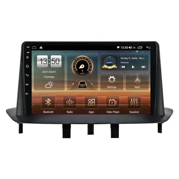 Navigatie dedicata cu Android Renault Fluence 2009 - 2016, 4GB RAM, Radio GPS Dual Zone, Display HD QLED 9" Touchscreen, Internet Wi-Fi si slot SIM 4G, Bluetooth, MirrorLink, USB