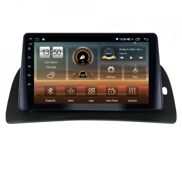 Navigatie dedicata cu Android Renault Kangoo II 2008 - 2021, 8GB RAM, Radio GPS Dual Zone, Display HD QLED 9" Touchscreen, Internet Wi-Fi si slot SIM 4G, Bluetooth, MirrorLink, USB