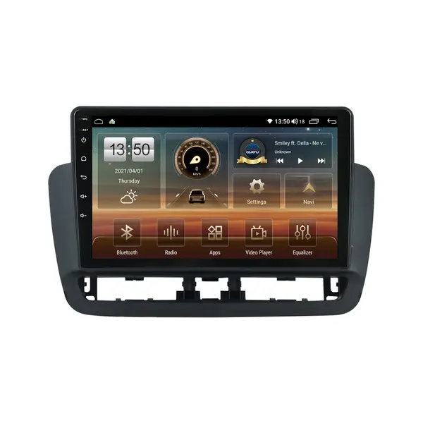 Navigatie dedicata cu Android Seat Ibiza IV 2014 - 2017, 8GB RAM, Radio GPS Dual Zone, Display HD QLED 9" Touchscreen, Internet Wi-Fi si slot SIM 4G, Bluetooth, MirrorLink, USB