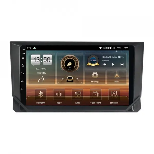 Navigatie dedicata cu Android Seat Ibiza V 2017 - 2021, 8GB RAM, Radio GPS Dual Zone, Display HD QLED 9" Touchscreen, Internet Wi-Fi si slot SIM 4G, Bluetooth, MirrorLink, USB