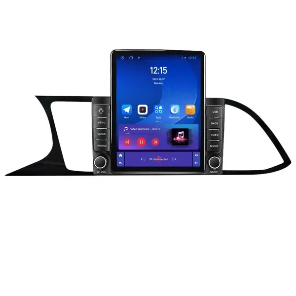 Navigatie dedicata cu Android Seat Leon 5F 2013 - 2020, 1GB RAM, Radio GPS Dual Zone, Touchscreen IPS 9.7" HD tip Tesla, Internet Wi-Fi, Bluetooth, MirrorLink, USB