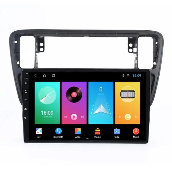Navigatie dedicata cu Android Skoda Citigo 2011 - 2019, 1GB RAM, Radio GPS Dual Zone, Display HD IPS 9" Touchscreen, Internet Wi-Fi, Bluetooth, MirrorLink, USB