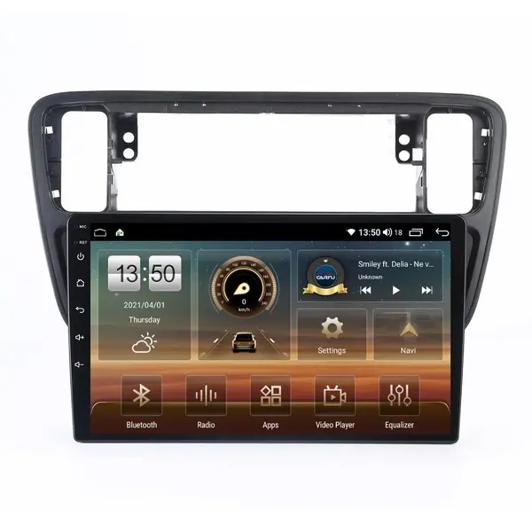 Navigatie dedicata cu Android Skoda Citigo 2011 - 2019, 6GB RAM, Radio GPS Dual Zone, Display HD QLED 9" Touchscreen, Internet Wi-Fi si slot SIM 4G, Bluetooth, MirrorLink, USB