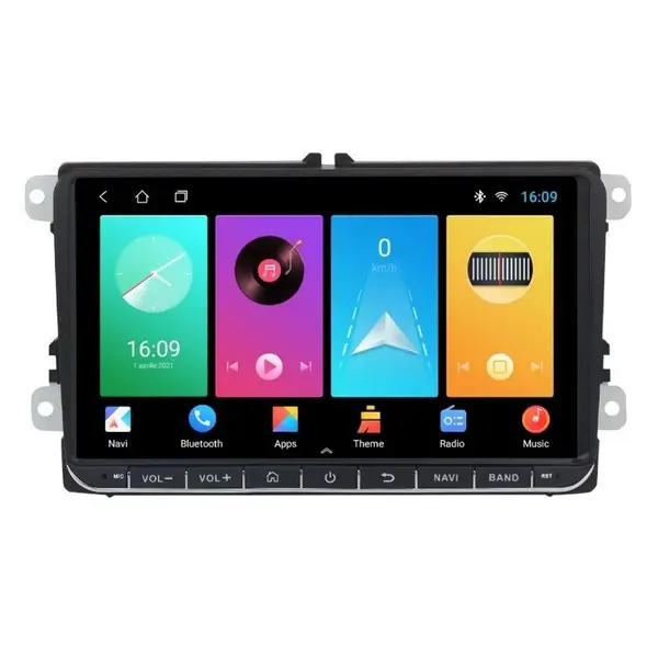 Navigatie dedicata cu Android Skoda Octavia II 2004 - 2013, 2GB RAM, Radio GPS Dual Zone, Display HD IPS 9" Touchscreen, Internet Wi-Fi, Bluetooth, MirrorLink, USB