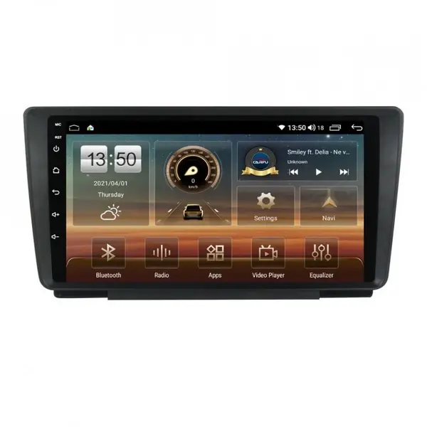 Navigatie dedicata cu Android Skoda Octavia II 2004 - 2013, 8GB RAM, Radio GPS Dual Zone, Display HD QLED 9" Touchscreen, Internet Wi-Fi si slot SIM 4G, Bluetooth, MirrorLink, USB