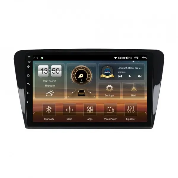 Navigatie dedicata cu Android Skoda Octavia III 2013 - 2020, 6GB RAM, Radio GPS Dual Zone, Display HD QLED 10" Touchscreen, Internet Wi-Fi si slot SIM 4G, Bluetooth, MirrorLink, USB
