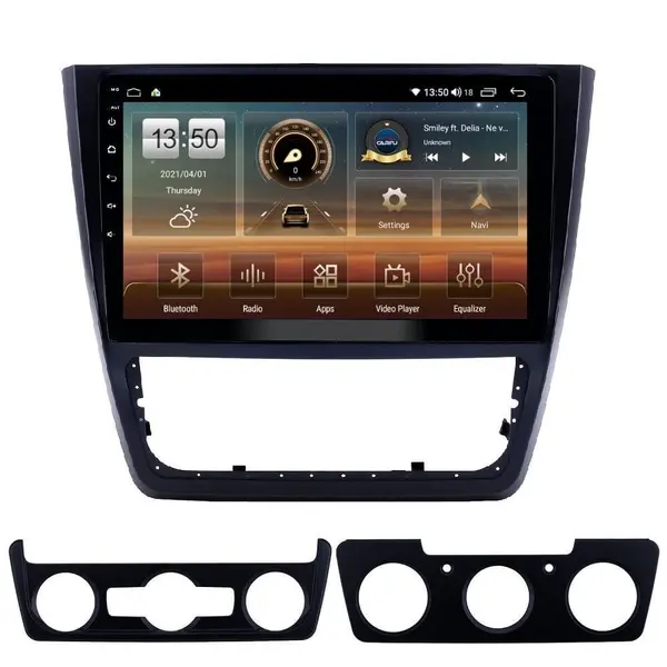 Navigatie dedicata cu Android Skoda Yeti 2009 - 2018, 4GB RAM, Radio GPS Dual Zone, Display HD QLED 10" Touchscreen, Internet Wi-Fi si slot SIM 4G, Bluetooth, MirrorLink, USB