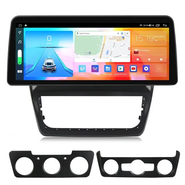 Navigatie dedicata cu Android Skoda Yeti 2009 - 2018, 4GB RAM, Radio GPS Dual Zone, Display QLED 12.3" Touchscreen, Internet Wi-Fi si slot SIM 4G, Bluetooth, MirrorLink, USB