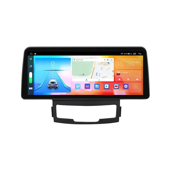 Navigatie dedicata cu Android Ssangyong Korando 2010 - 2013, 4GB RAM, Radio GPS Dual Zone, Display QLED 12.3" Touchscreen, Internet Wi-Fi si slot SIM 4G, Bluetooth, MirrorLink, USB