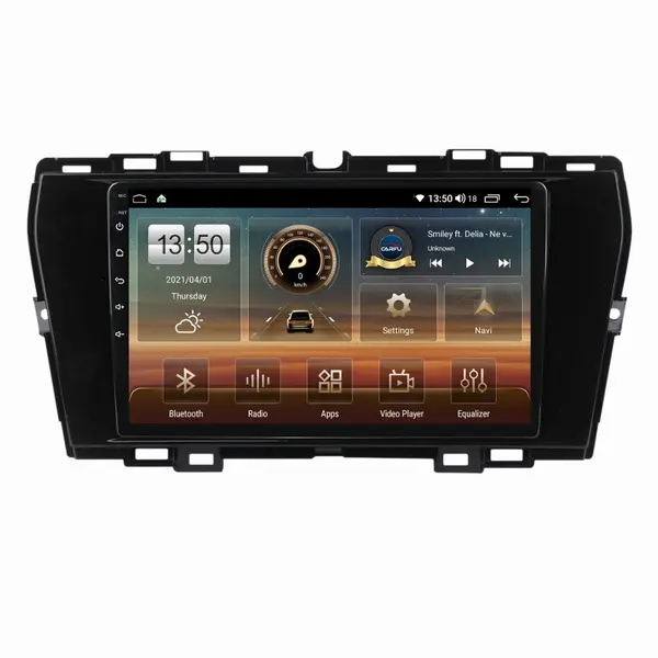 Navigatie dedicata cu Android Ssangyong Korando dupa 2019, 8GB RAM, Radio GPS Dual Zone, Display HD QLED 9" Touchscreen, Internet Wi-Fi si slot SIM 4G, Bluetooth, MirrorLink, USB