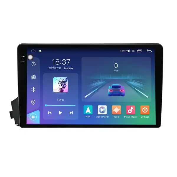 Navigatie dedicata cu Android Ssangyong Kyron 2005 - 2011, 8GB RAM, Radio GPS Dual Zone, Display 2K QLED 9.5" Touchscreen, Internet Wi-Fi si slot SIM 4G, Bluetooth, MirrorLink, USB