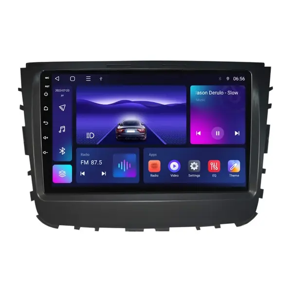 Navigatie dedicata cu Android Ssangyong Musso dupa 2018, 4GB RAM, Radio GPS Dual Zone, Display HD IPS 9" Touchscreen, Internet Wi-Fi, Bluetooth, MirrorLink, USB