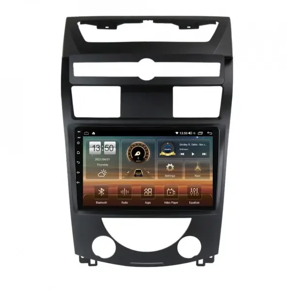Navigatie dedicata cu Android Ssangyong Rexton 2006 - 2012, 8GB RAM, Radio GPS Dual Zone, Display HD QLED 10" Touchscreen, Internet Wi-Fi si slot SIM 4G, Bluetooth, MirrorLink, USB