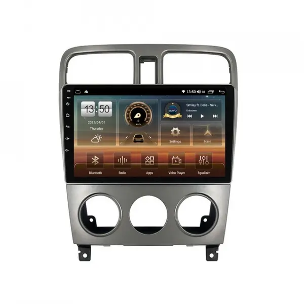 Navigatie dedicata cu Android Subaru Forester 2002 - 2008, 6GB RAM, Radio GPS Dual Zone, Display HD QLED 9" Touchscreen, Internet Wi-Fi si slot SIM 4G, Bluetooth, MirrorLink, USB