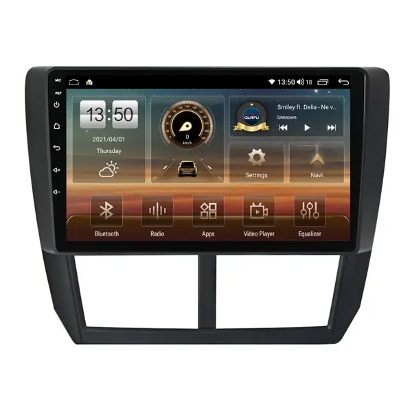 Navigatie dedicata cu Android Subaru Forester 2008 - 2013, 4GB RAM, Radio GPS Dual Zone, Display HD QLED 9" Touchscreen, Internet Wi-Fi si slot SIM 4G, Bluetooth, MirrorLink, USB