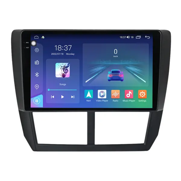 Navigatie dedicata cu Android Subaru Forester 2008 - 2013, 8GB RAM, Radio GPS Dual Zone, Display 2K QLED 9.5" Touchscreen, Internet Wi-Fi si slot SIM 4G, Bluetooth, MirrorLink, USB