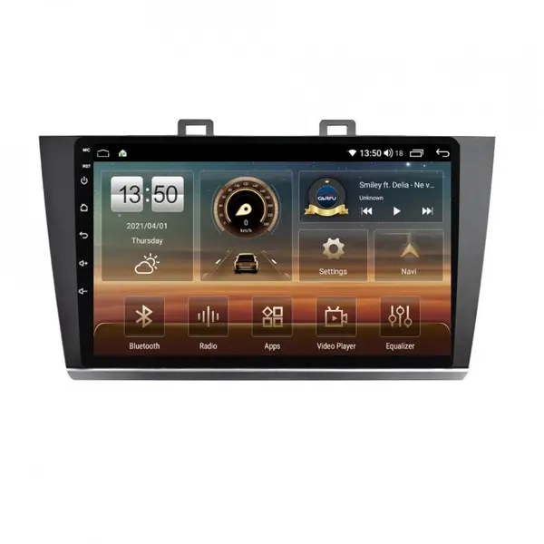 Navigatie dedicata cu Android Subaru Outback / Legacy 2014 - 2019, 6GB RAM, Radio GPS Dual Zone, Display HD QLED 9" Touchscreen, Internet Wi-Fi si slot SIM 4G, Bluetooth, MirrorLink, USB