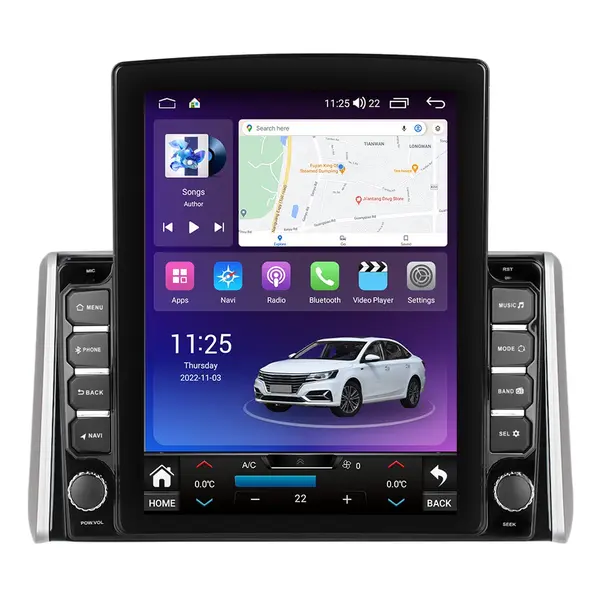 Navigatie dedicata cu Android Suzuki Across dupa 2020, 8GB RAM, Radio GPS Dual Zone, Touchscreen IPS 9.7" HD tip Tesla, Internet Wi-Fi si slot SIM 4G, Bluetooth, MirrorLink, USB