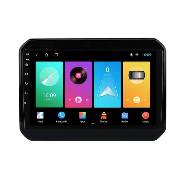 Navigatie dedicata cu Android Suzuki Ignis III dupa 2016, 2GB RAM, Radio GPS Dual Zone, Display HD IPS 9" Touchscreen, Internet Wi-Fi, Bluetooth, MirrorLink, USB