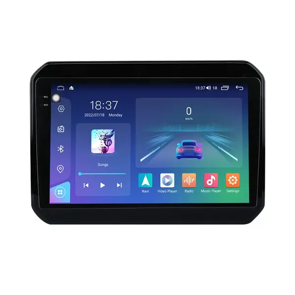 Navigatie dedicata cu Android Suzuki Ignis III dupa 2016, 8GB RAM, Radio GPS Dual Zone, Display 2K QLED 9.5" Touchscreen, Internet Wi-Fi si slot SIM 4G, Bluetooth, MirrorLink, USB
