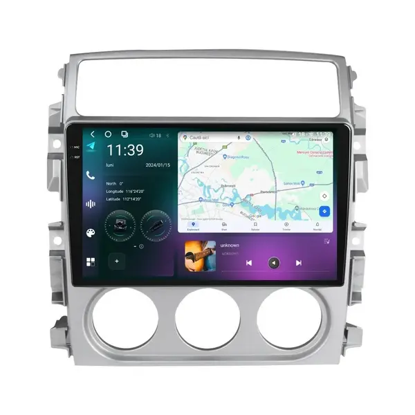 Navigatie dedicata cu Android Suzuki Liana 2001 - 2007, 12GB RAM, Radio GPS Dual Zone, Display 2K QLED 9.5" Touchscreen, Internet Wi-Fi si slot SIM 4G, Bluetooth, MirrorLink, USB