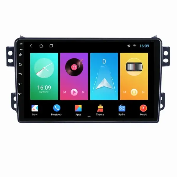 Navigatie dedicata cu Android Suzuki Splash 2008 - 2015, 2GB RAM, Radio GPS Dual Zone, Display HD IPS 9" Touchscreen, Internet Wi-Fi, Bluetooth, MirrorLink, USB