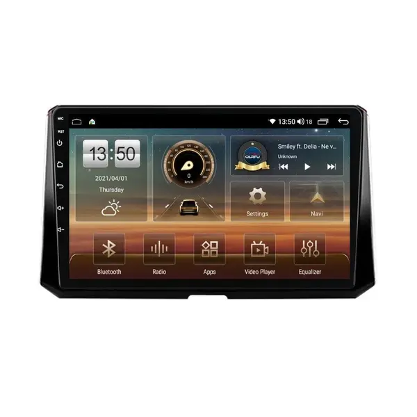 Navigatie dedicata cu Android Suzuki Swace dupa 2020, 8GB RAM, Radio GPS Dual Zone, Display HD QLED 10" Touchscreen, Internet Wi-Fi si slot SIM 4G, Bluetooth, MirrorLink, USB