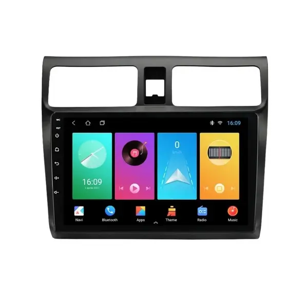 Navigatie dedicata cu Android Suzuki Swift III 2005 - 2010, 1GB RAM, Radio GPS Dual Zone, Display HD IPS 10" Touchscreen, Internet Wi-Fi, Bluetooth, MirrorLink, USB