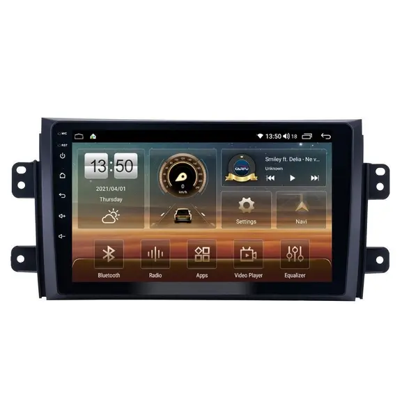 Navigatie dedicata cu Android Suzuki SX4 2006 - 2014, 4GB RAM, Radio GPS Dual Zone, Display HD QLED 9" Touchscreen, Internet Wi-Fi si slot SIM 4G, Bluetooth, MirrorLink, USB