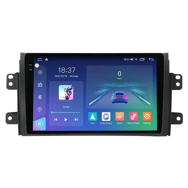 Navigatie dedicata cu Android Suzuki SX4 2006 - 2014, 4GB RAM, Radio GPS Dual Zone, Display 2K QLED 9.5" Touchscreen, Internet Wi-Fi si slot SIM 4G, Bluetooth, MirrorLink, USB