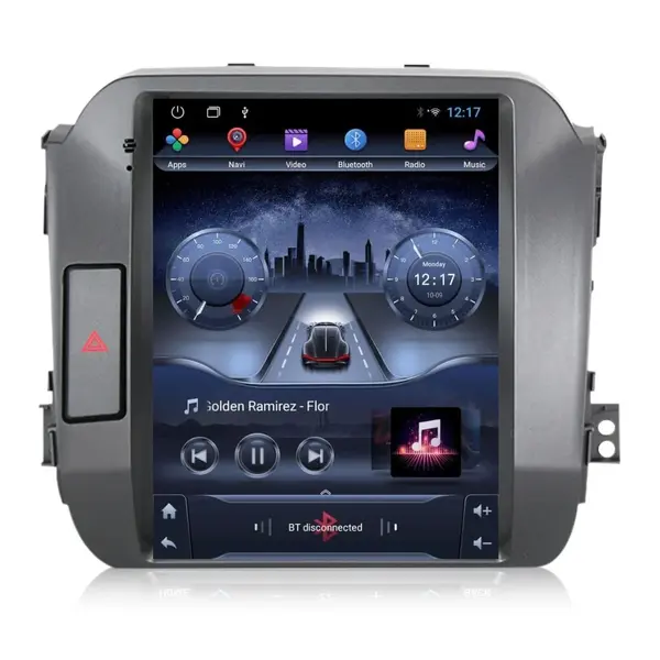 Navigatie dedicata cu Android tip tesla Kia Sportage 2010 - 2016, 2GB RAM, Radio GPS Dual Zone, Touchscreen IPS 9.7" HD, Internet Wi-Fi, Bluetooth, MirrorLink, USB