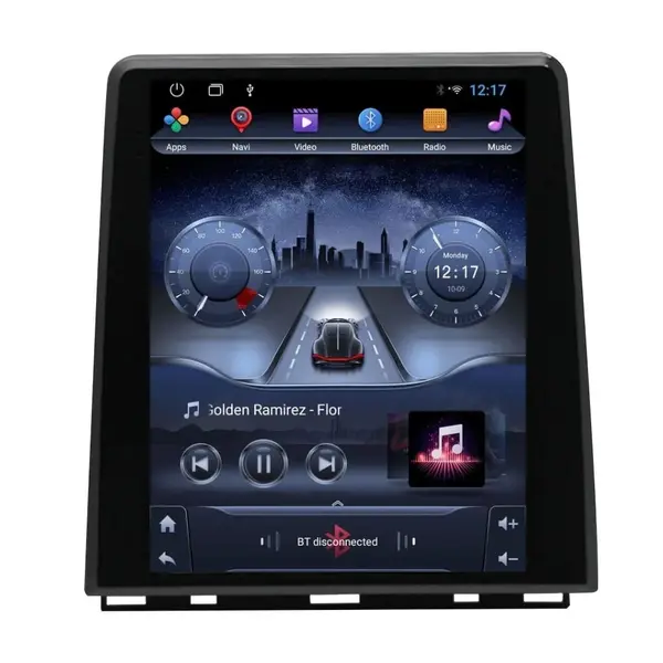Navigatie dedicata cu Android tip tesla Renault Captur II dupa 2020, 2GB RAM, Radio GPS Dual Zone, Touchscreen IPS 9.7" HD, Internet Wi-Fi, Bluetooth, MirrorLink, USB