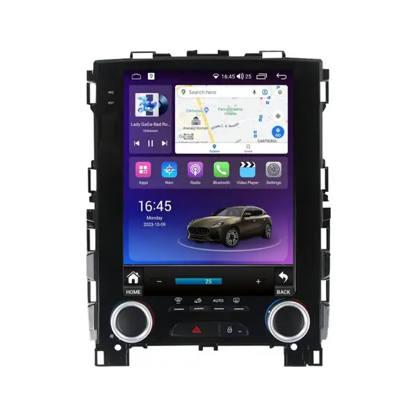 Navigatie dedicata cu Android tip tesla Renault Megane IV 2016 - 2020 fara navigatie originala, 8GB RAM, Radio GPS Dual Zone, Touchscreen IPS 9.7" HD, Internet Wi-Fi si slot SIM 4G, Bluetooth, MirrorLink, USB