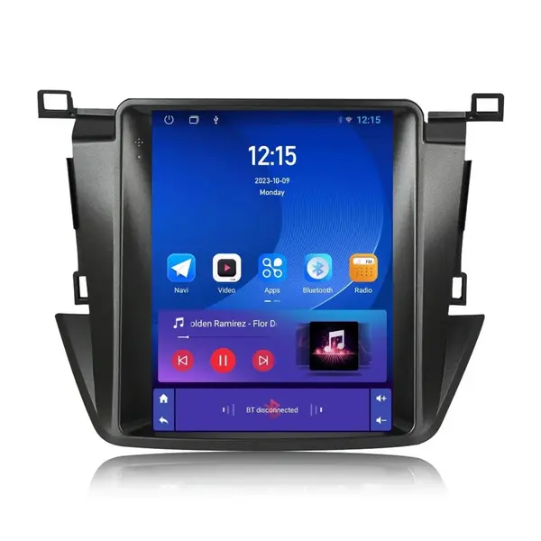 Navigatie dedicata cu Android tip tesla Toyota Rav4 IV 2013 - 2018, 1GB RAM, Radio GPS Dual Zone, Touchscreen IPS 9.7" HD, Internet Wi-Fi, Bluetooth, MirrorLink, USB