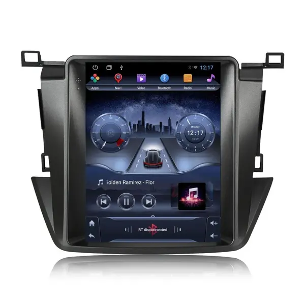 Navigatie dedicata cu Android tip tesla Toyota Rav4 IV 2013 - 2018, 2GB RAM, Radio GPS Dual Zone, Touchscreen IPS 9.7" HD, Internet Wi-Fi, Bluetooth, MirrorLink, USB