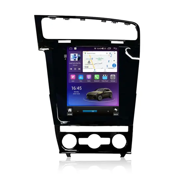 Navigatie dedicata cu Android tip tesla VW Golf VII 2012 - 2019, 8GB RAM, Radio GPS Dual Zone, Touchscreen IPS 9.7" HD, Internet Wi-Fi si slot SIM 4G, Bluetooth, MirrorLink, USB
