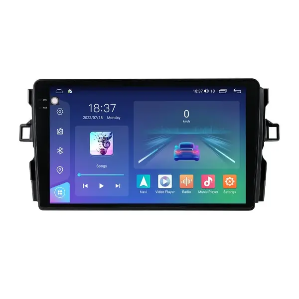 Navigatie dedicata cu Android Toyota Auris 2006 - 2012, 4GB RAM, Radio GPS Dual Zone, Display 2K QLED 9.5" Touchscreen, Internet Wi-Fi si slot SIM 4G, Bluetooth, MirrorLink, USB