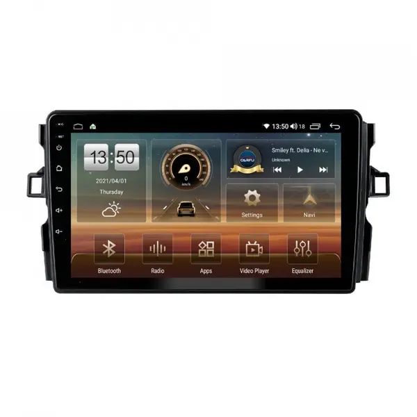Navigatie dedicata cu Android Toyota Auris 2006 - 2012, 6GB RAM, Radio GPS Dual Zone, Display HD QLED 9" Touchscreen, Internet Wi-Fi si slot SIM 4G, Bluetooth, MirrorLink, USB