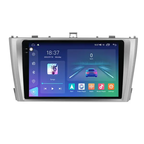 Navigatie dedicata cu Android Toyota Avensis 2009 - 2015, 4GB RAM, Radio GPS Dual Zone, Display 2K QLED 9.5" Touchscreen, Internet Wi-Fi si slot SIM 4G, Bluetooth, MirrorLink, USB