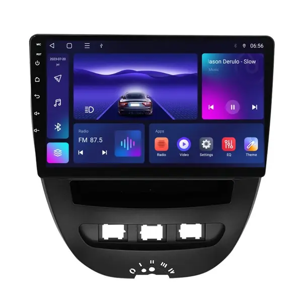 Navigatie dedicata cu Android Toyota Aygo 2005 - 2014, 4GB RAM, Radio GPS Dual Zone, Display HD IPS 10" Touchscreen, Internet Wi-Fi, Bluetooth, MirrorLink, USB