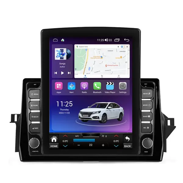 Navigatie dedicata cu Android Toyota Camry dupa 2021, 4GB RAM, Radio GPS Dual Zone, Touchscreen IPS 9.7" HD tip Tesla, Internet Wi-Fi si slot SIM 4G, Bluetooth, MirrorLink, USB