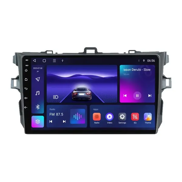 Navigatie dedicata cu Android Toyota Corolla 2007 - 2013, 4GB RAM, Radio GPS Dual Zone, Display HD IPS 9" Touchscreen, Internet Wi-Fi, Bluetooth, MirrorLink, USB