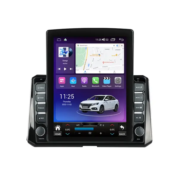 Navigatie dedicata cu Android Toyota Corolla E21 dupa 2019, 4GB RAM, Radio GPS Dual Zone, Touchscreen IPS 9.7" HD tip Tesla, Internet Wi-Fi si slot SIM 4G, Bluetooth, MirrorLink, USB