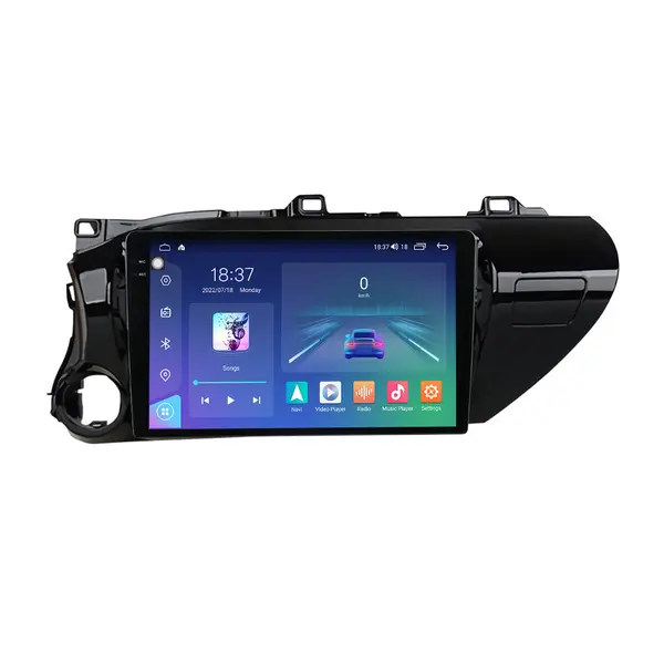 Navigatie dedicata cu Android Toyota Hilux VIII dupa 2015, 8GB RAM, Radio GPS Dual Zone, Display 2K QLED 10.36" Touchscreen, Internet Wi-Fi si slot SIM 4G, Bluetooth, MirrorLink, USB
