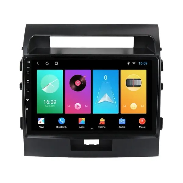Navigatie dedicata cu Android Toyota Land Cruiser J200 2008 - 2015, 2GB RAM, Radio GPS Dual Zone, Display HD IPS 10" Touchscreen, Internet Wi-Fi, Bluetooth, MirrorLink, USB