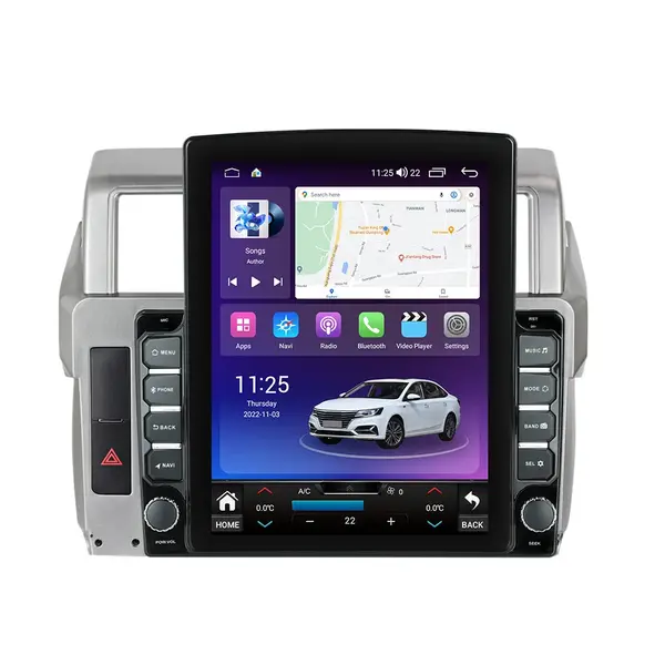 Navigatie dedicata cu Android Toyota Land Cruiser Prado J150 2013 - 2017, 8GB RAM, Radio GPS Dual Zone, Touchscreen IPS 9.7" HD tip Tesla, Internet Wi-Fi si slot SIM 4G, Bluetooth, MirrorLink, USB