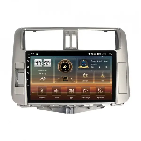 Navigatie dedicata cu Android Toyota Land Cruiser Prado J150 2009 - 2013, 8GB RAM, Radio GPS Dual Zone, Display HD QLED 9" Touchscreen, Internet Wi-Fi si slot SIM 4G, Bluetooth, MirrorLink, USB