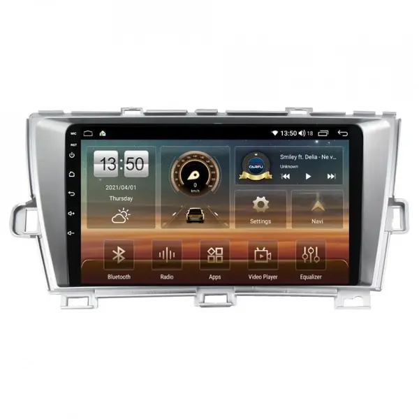 Navigatie dedicata cu Android Toyota Prius 2009 - 2015, 6GB RAM, Radio GPS Dual Zone, Display HD QLED 9" Touchscreen, Internet Wi-Fi si slot SIM 4G, Bluetooth, MirrorLink, USB
