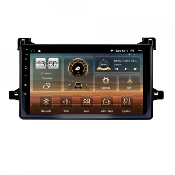 Navigatie dedicata cu Android Toyota Prius W5 dupa 2015, 6GB RAM, Radio GPS Dual Zone, Display HD QLED 9" Touchscreen, Internet Wi-Fi si slot SIM 4G, Bluetooth, MirrorLink, USB