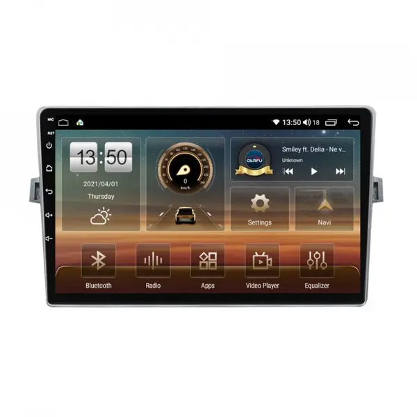 Navigatie dedicata cu Android Toyota Verso 2009 - 2018, 8GB RAM, Radio GPS Dual Zone, Display HD QLED 9" Touchscreen, Internet Wi-Fi si slot SIM 4G, Bluetooth, MirrorLink, USB